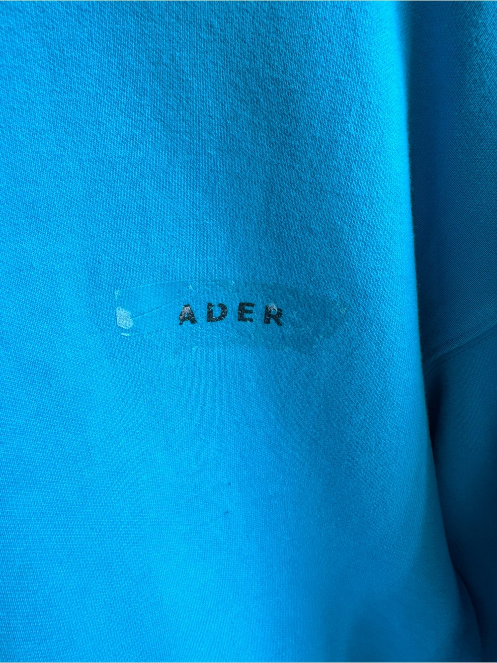 Ader Error Turquoise Blue Crewneck Sweater - Picture 2 of 7